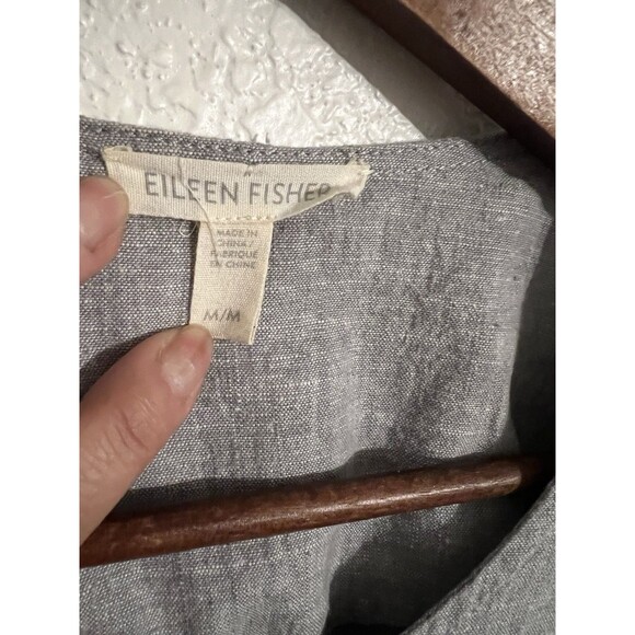 Eileen Fisher Hemp Cotton Tunic Jacket Button Front Size M Lagenlook Minimalist - Picture 8 of 11